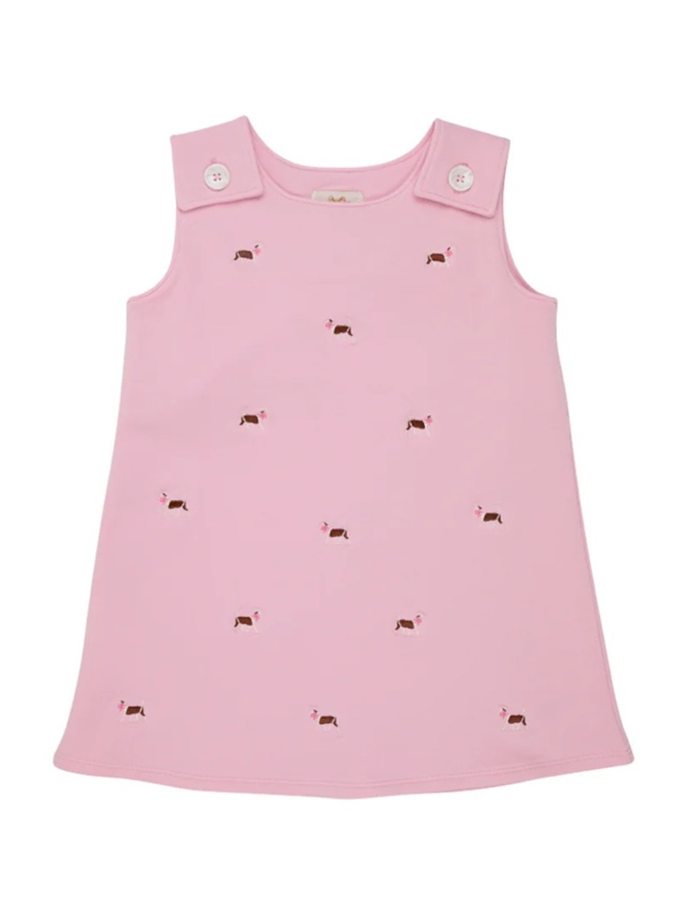 TBBC Critter Juliet Jumper Size 8 Palm Beach Pink with Dog Embroidery NWOT